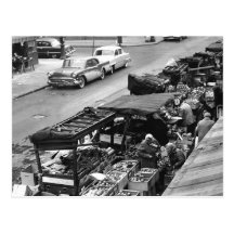 Brooklyn Farmer's Market, 1960 Post Card