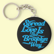 Brooklyn Love Blue keychains