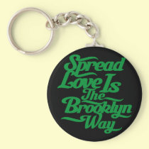 Brooklyn Love Green keychains