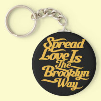 Brooklyn Love Yellow keychains