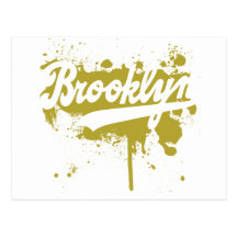 Brooklyn Painted Mustard Postcard