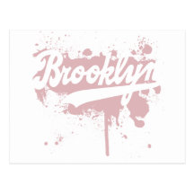 Brooklyn Painted Pink Postcard