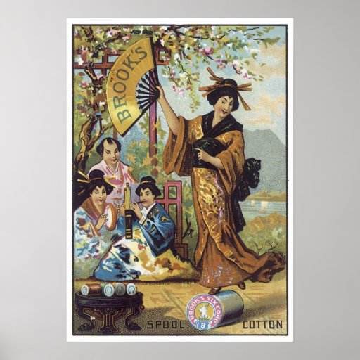 Brooks Spool Cotton Japan Posters