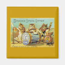 Brooks Spool Cotton Refrigerator Magnet
