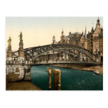 Brooksbrucke Bridge, Hamburg, Germany Postcards