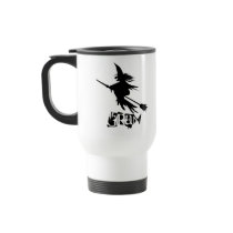 Broomstick Witch Silhouette Coffee Mug