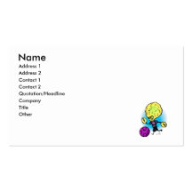 Brother Alien Playing Soccer Business Card
