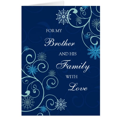 Brother and his Family Merry Christmas Card | Zazzle