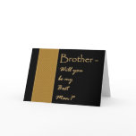 BROTHER - Best Man Wedding Invite