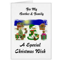 Brother & Family Greeting Card