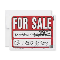 Brother For Sale Custom Invitations