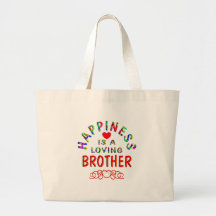 Brother Happiness Canvas Bags
