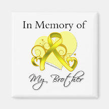 Brother - In Memory of Military Tribute Magnets
