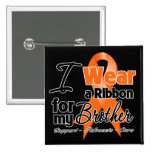 Brother - Leukaemia Ribbon Buttons