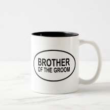 Brother of the Groom Wedding Oval Mug
