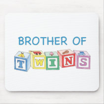 Brother of Twins Blocks Mouse Pad