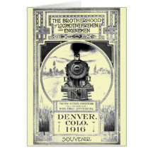 Brotherhood of Locomotive Firemen and Enginemen Greeting Card