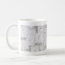 Brouillon de souris mug à café