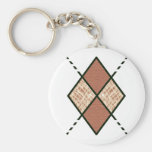 Brown-007 Pencil Scribbles Keychain