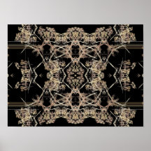 Brown abstract design poster