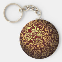 Brown abstract pattern keychains