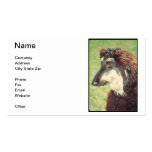 Brown Afghan Hound Business Card