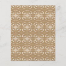 Brown and Beige Swirl Pattern. Flyer