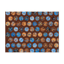 Brown and Blue Abstract