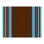 Brown and Blue Background Invitations