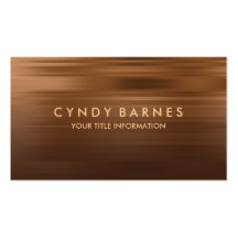 Brown and Copper Stripe Business Card