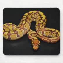 Brown and Gold Ball Python Mousepad