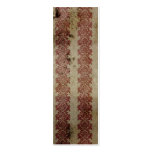 Brown and maroon grunge damask wallpaper business card templates