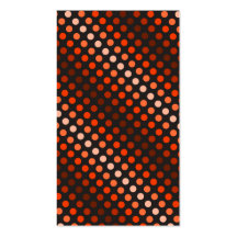 Brown and orange dots business card templates