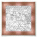 Brown and Pink Dots Frame Photo