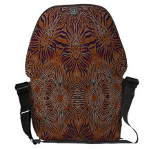 brown and purple wild animal batik courier bags