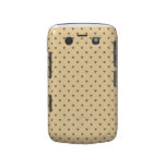 Brown and tan - beige heart pattern. Custom Blackberry Bold Covers