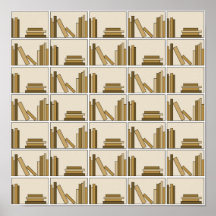 Brown and Tan Colour Books on Shelf. Print