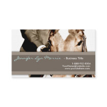 Brown and White Horse Business Card Template