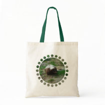 Brown and White Skunk Small Tote Bag