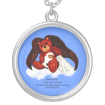 Brown Angel Bear Custom Jewelry