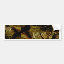 Brown Art Fractal Gifts Bumper Stickers