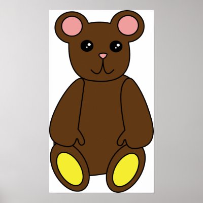 Brown Bear Poster by ValeriesGallery