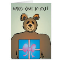 Brown Bear >Xmas Card