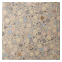 Brown beige et carreau de céramique de cercles alé