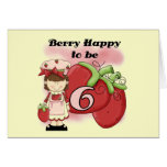 Brown Berry 6th Birthday Tshirts and Gifts Cards