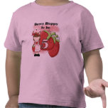 Brown Berry Happy 5th Birthday Tshirts and Gifts