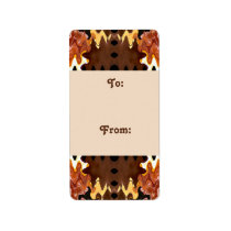 brown biege Gift tags