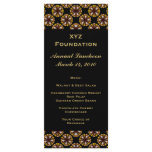 Brown Black Circles Menu rack cards