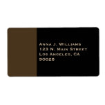 brown border shipping label