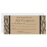 brown branches Gift Certificate